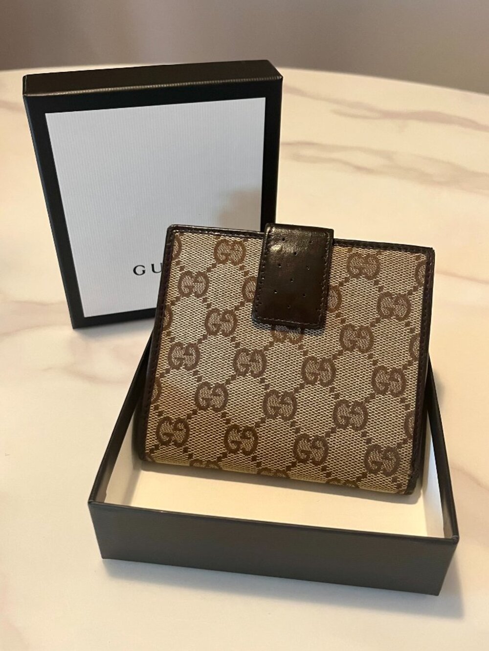 Authentic Vintage Gucci Ophidia GG Canvas Wallet + Box - Picture 3 of 15